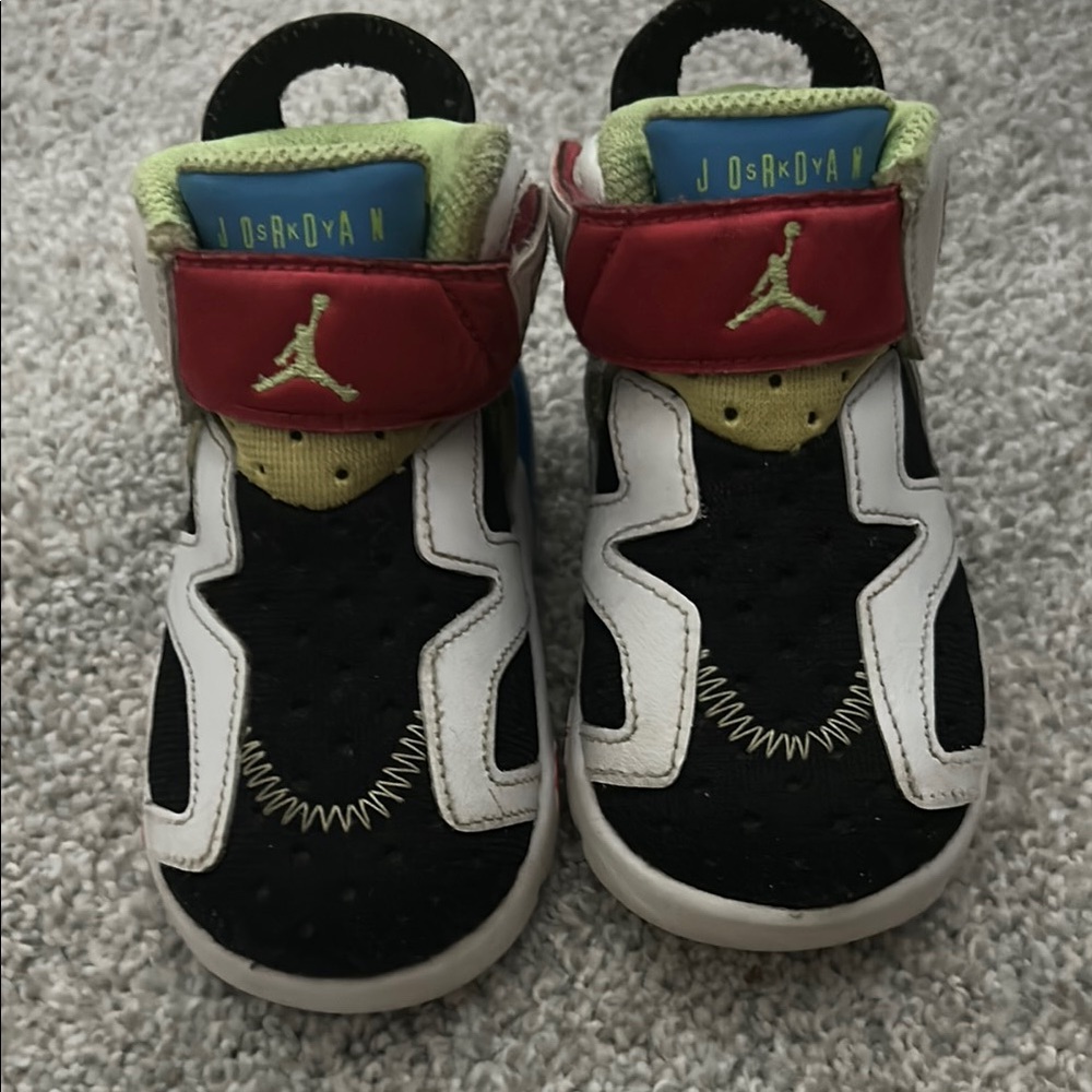 Jordan Red and Black High-Top Sneakers